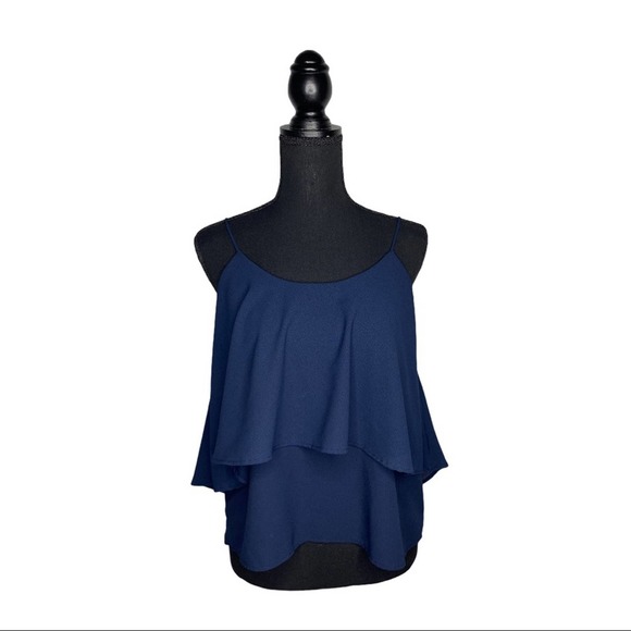 Anthropologie Paper Crane Tank Top Blue Size Small - Picture 5 of 6